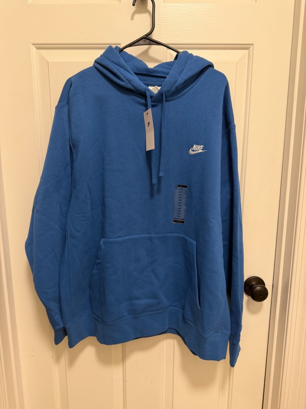 Nike Men's Club Hoodie Pullover Blue Size XXL